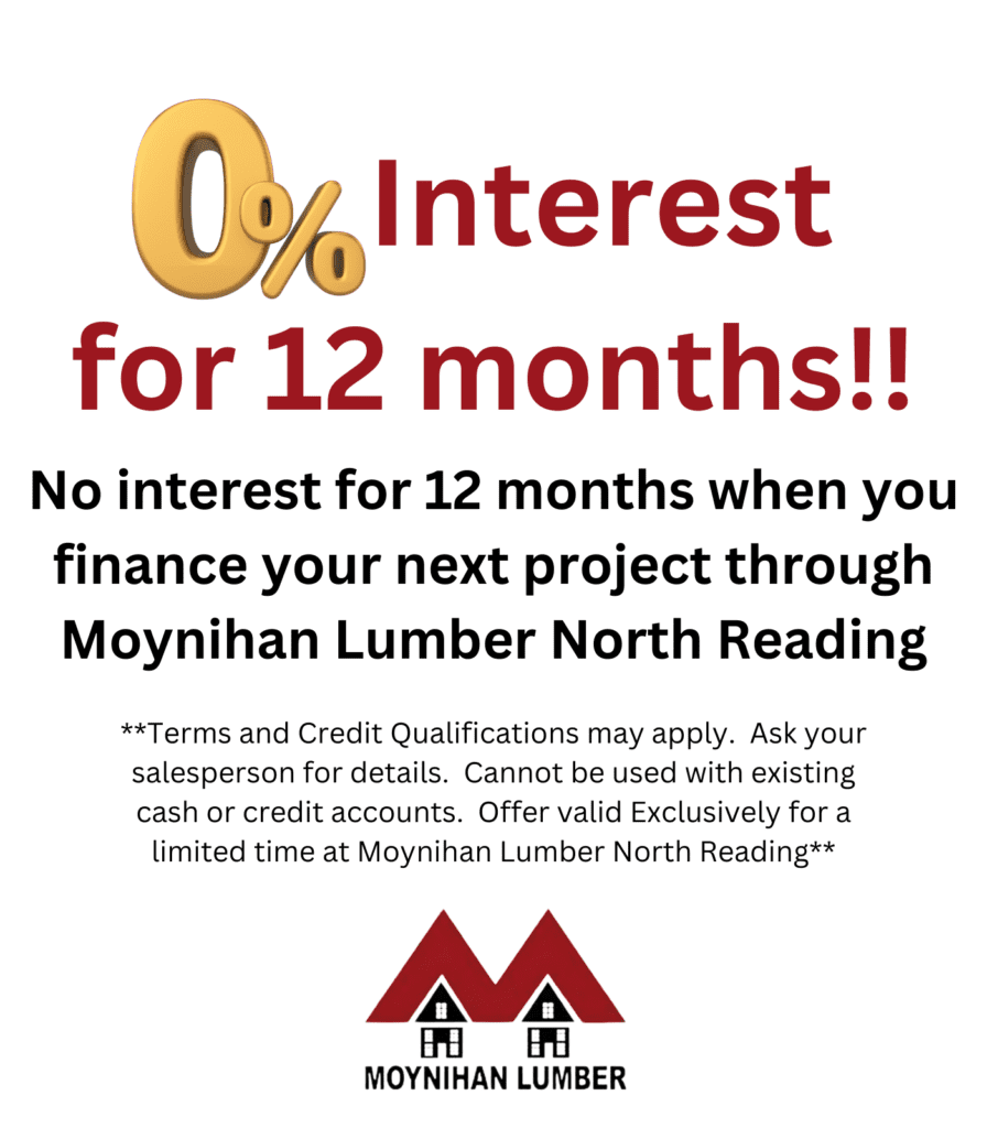 0% Interest for 12 Months!!